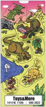 Dinomania reward stickers